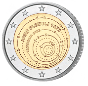 Zwei Euro Kursgedenkmünze Slowenien 2023 bankfrisch, Josip Plemelj